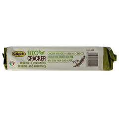 Crich Crackers sesam rozemarijn bio 250 Gram