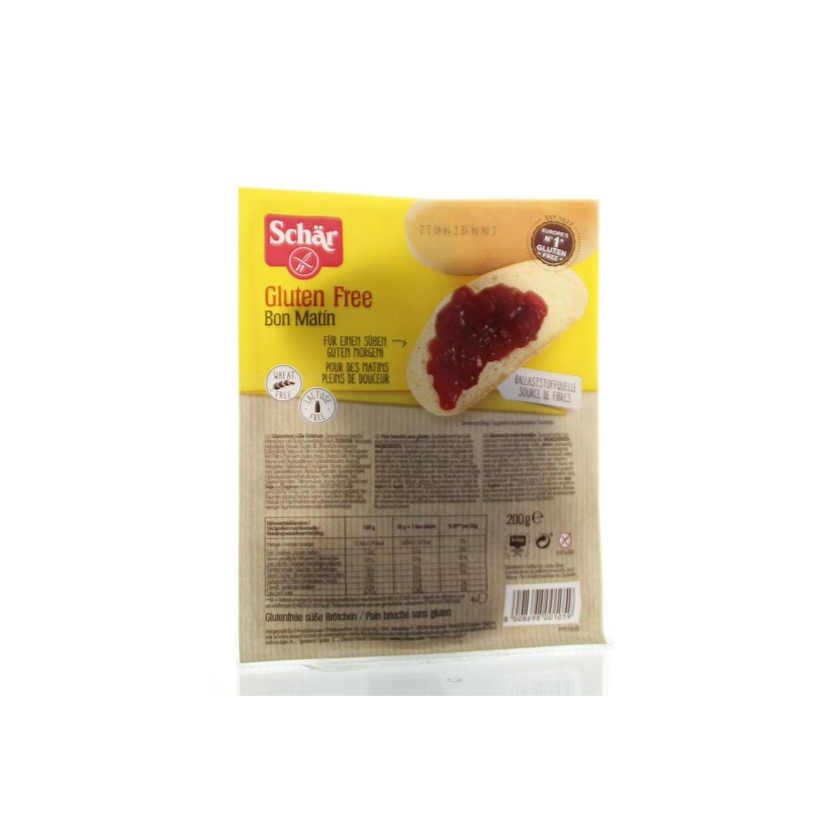 Schar Bon matin zoete broodjes glutenvrij 200.00 Gram