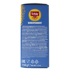 Schar Crispbread glutenvrij 150.00 Gram