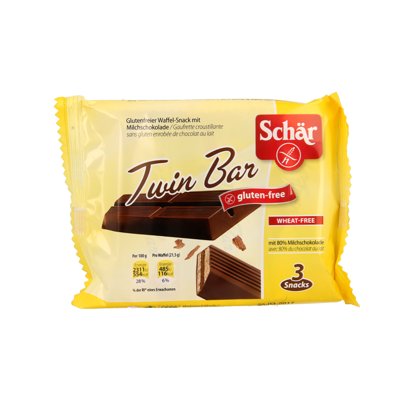 Schar Twin bar 3-pack glutenvrij 64.5 Gram