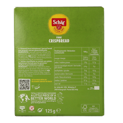 Schar Fibre crispbread/crackers glutenvrij 125.00 Gram