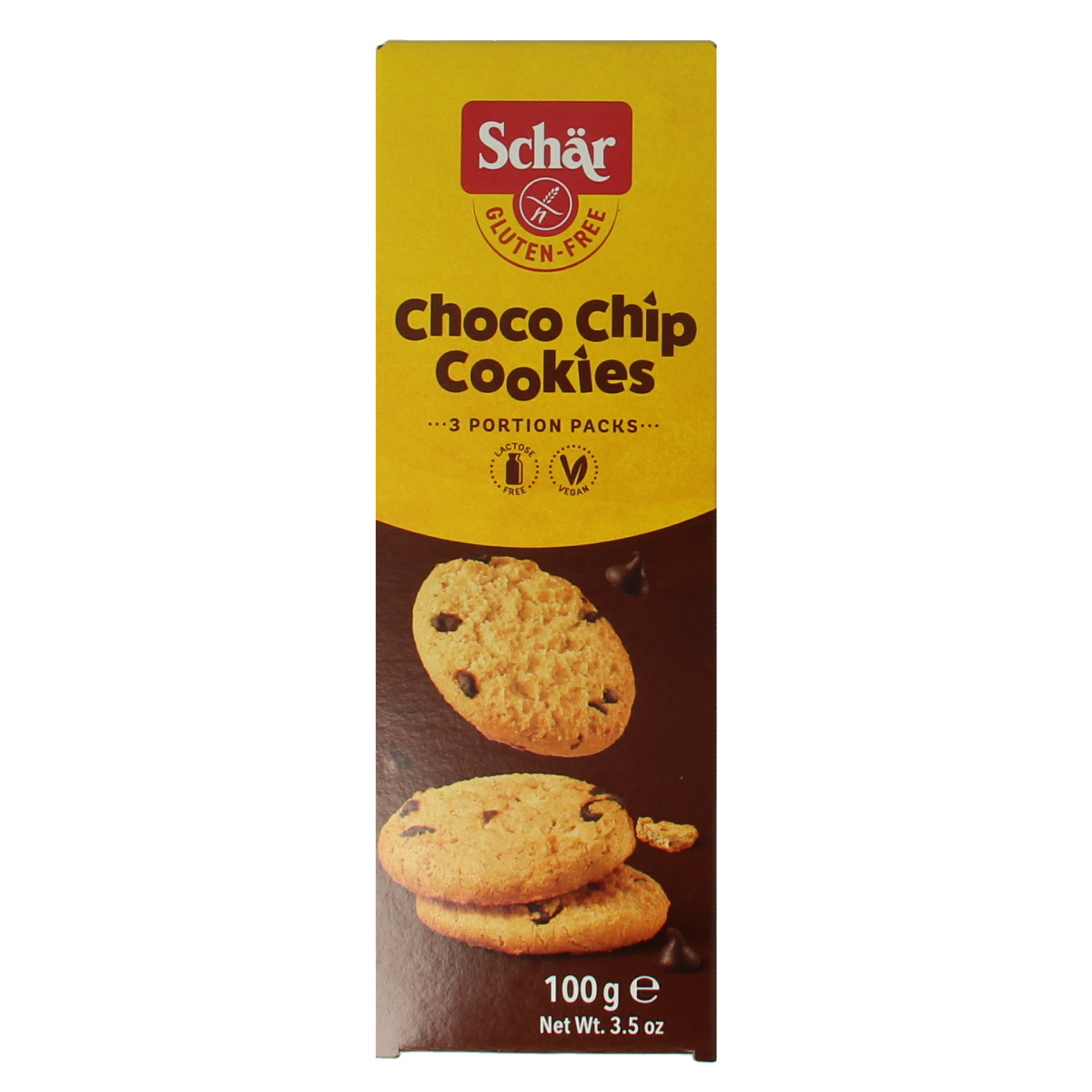 Schar Choco chip cookies glutenvrij 100.00 Gram