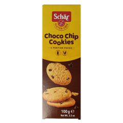 Schar Choco chip cookies glutenvrij 100.00 Gram