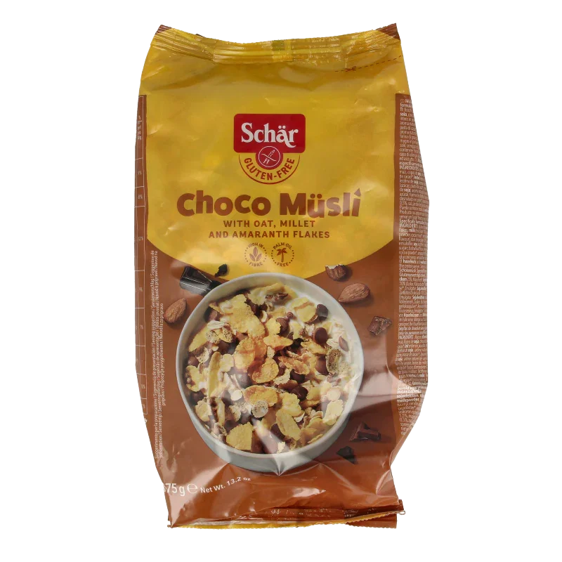 Schar Choco muesli glutenvrij 375 Gram