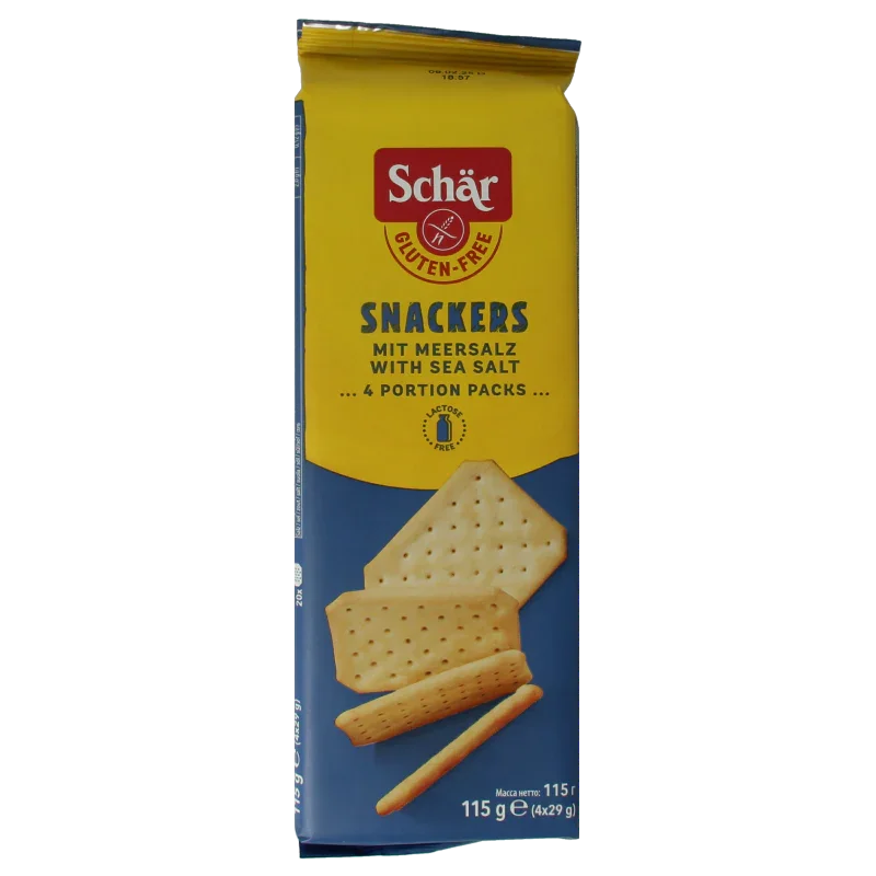 Schar Snackers hartige koek glutenvrij 115 Gram