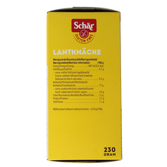 Schar Knackerbrod dun vezelrijk glutenvrij 230.00 Gram