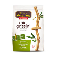 Le Veneziane Mini grissini soepstengels glutenvrij 250.00 Gram