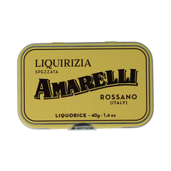 Amarelli Laurierdrop blikje brokken puur 40 Gram