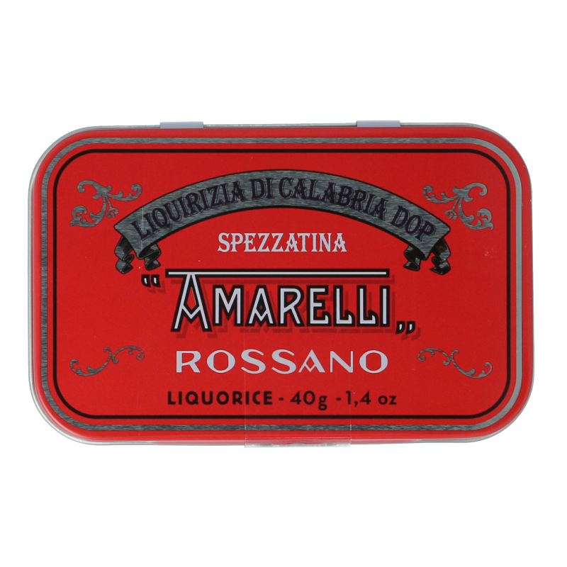 Amarelli Laurierdop liquiriz calabria blikje kleine stukjes 40 Gram