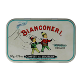 Amarelli Laurierdrop blikje pepermunt wit 50 Gram