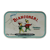 Amarelli Laurierdrop blikje pepermunt wit 50 Gram