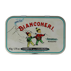 Amarelli Laurierdrop blikje pepermunt wit 50 Gram