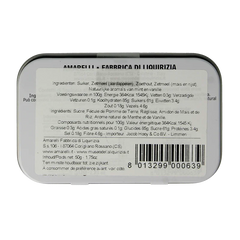 Amarelli Laurierdrop blikje pepermunt wit 50 Gram