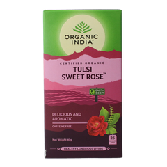 Organic India Tulsi sweet rose thee bio 25 Stuks