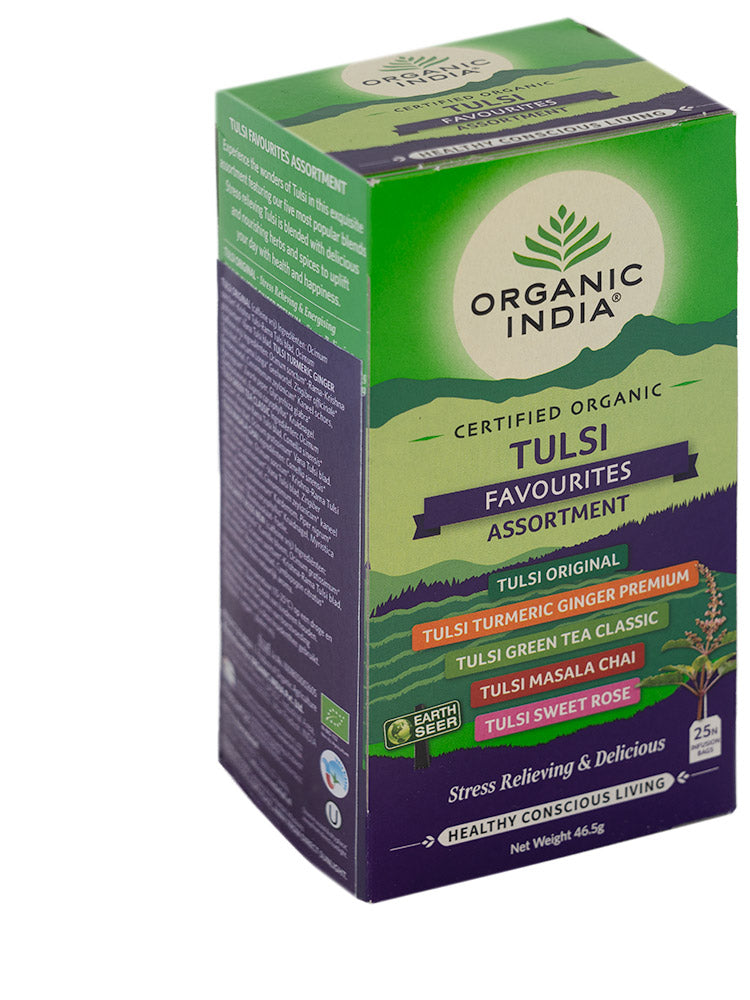 Organic India Tulsi favourites assortiment thee bio 25.00 Zakjes