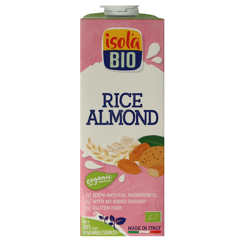 Isola Bio Rijstdrank amandel bio 1 Liter
