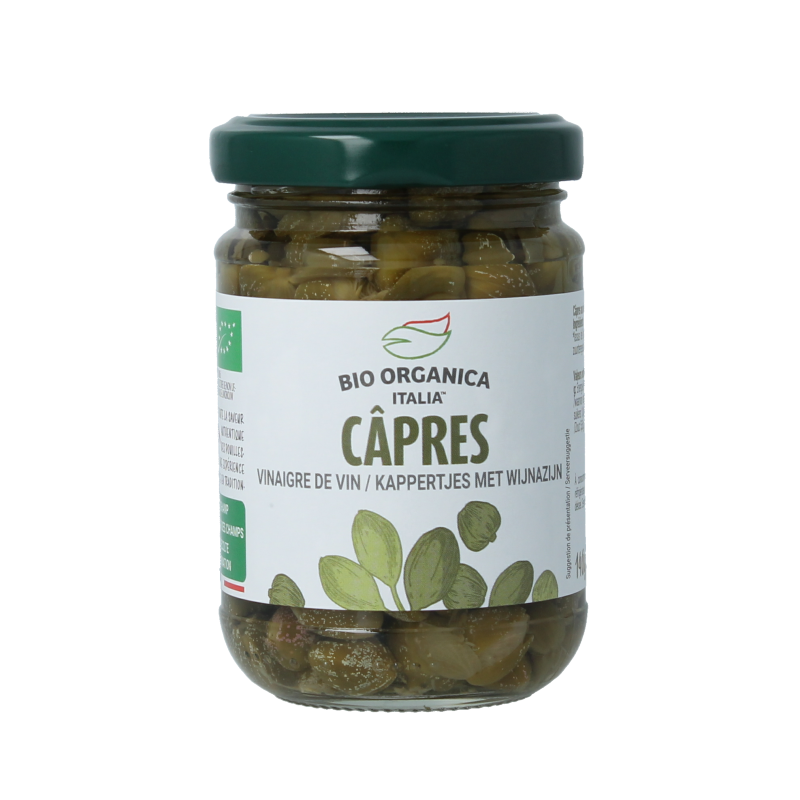Bio Organica Kappertjes in azijn bio 140 Gram
