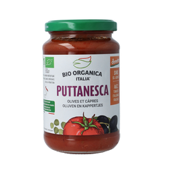 Bio Organica Pastasaus olijf & kappertjes demeter 350.00 Gram