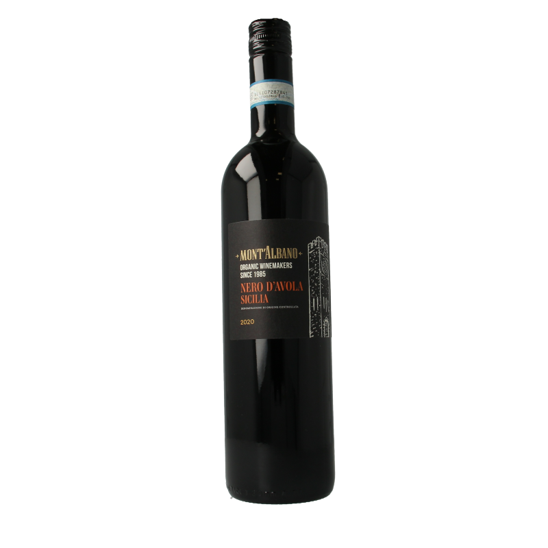 Mont Albano Nero d avola terre siciliane rood bio 750 Milliliter