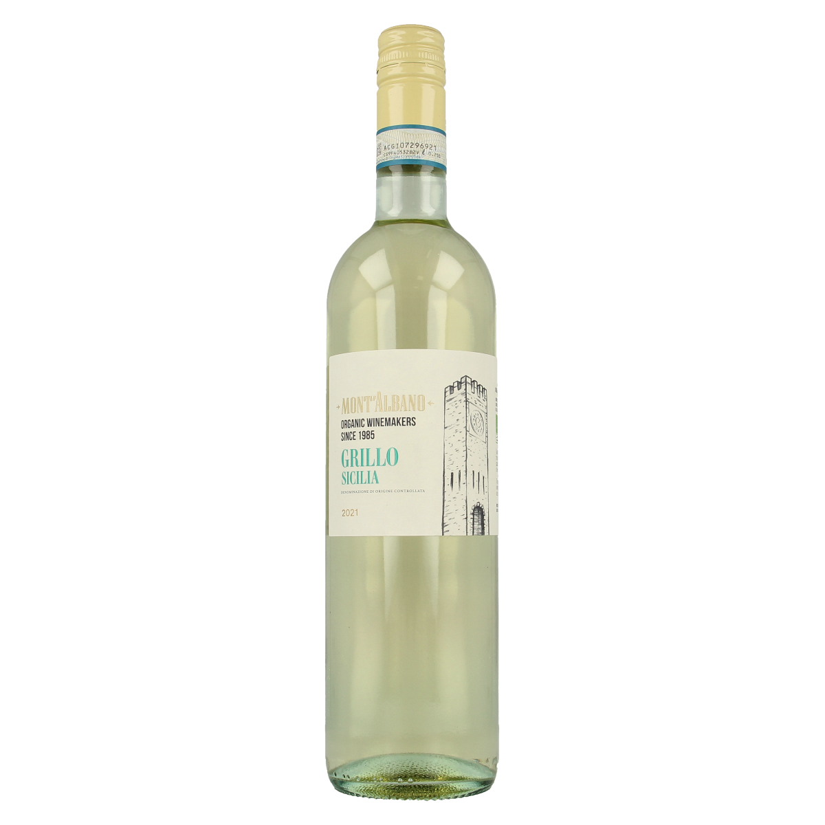 Mont Albano Grillo terre siciliane wit bio 750.00 Milliliter
