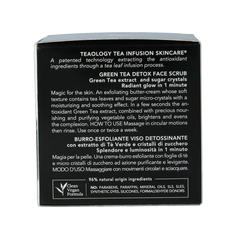 Teaology Green tea detox face scrub 50 Milliliter