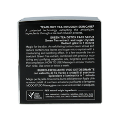 Teaology Green tea detox face scrub 50.00 Milliliter
