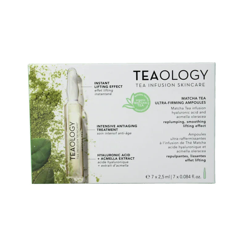Teaology Matcha tea ultra firming ampoules 7 Stuks
