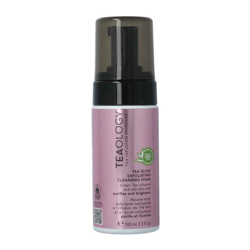Teaology Tea glow exfoliating cleansing foam 100 Milliliter