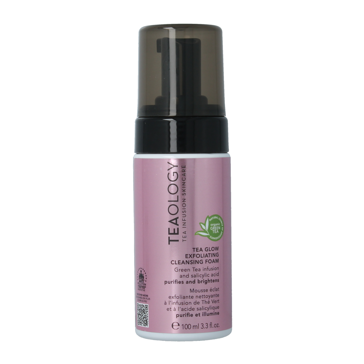 Teaology Tea glow exfoliating cleansing foam 100.00 Milliliter