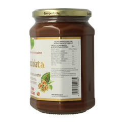 Nocciolata Chocolade hazelnootpasta bio 650 Gram