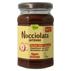 Nocciolata Hazelnootpasta zonder melk bio 250.00 Gram
