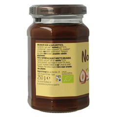 Nocciolata Hazelnootpasta zonder melk bio 250.00 Gram