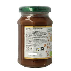 Nocciolata Hazelnootpasta crunchy bio 250.00 Gram