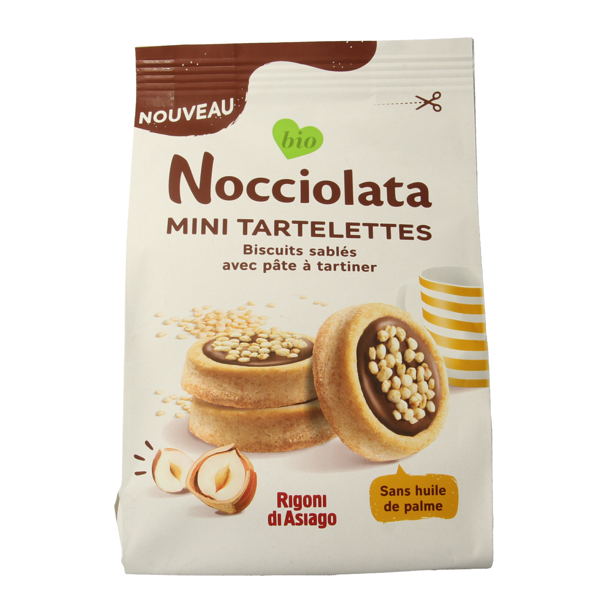 Rigoni Di Asiago Nocciolata tartlets bio 250.00 Gram