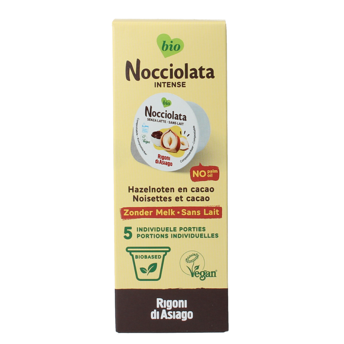 Nocciolata Intense vegan cups 5 x 20gram bio 100.00 Gram