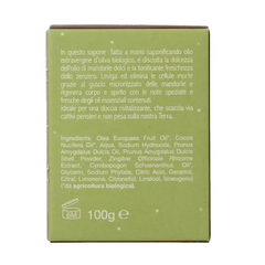 La Saponaria Zeep olive oil almond ginger 100 Gram
