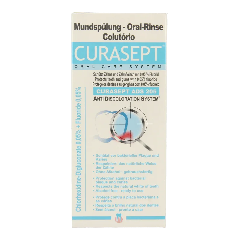 Curasept ADS Mondspoelmiddel - 0,05% chloorhexidine 200 Milliliter