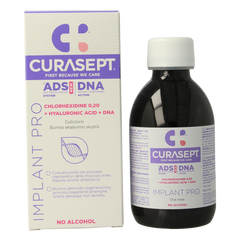 Curasept ADS DNA Implant Pro CHX 0,20% + HA mondspoelmiddel 200 Milliliter