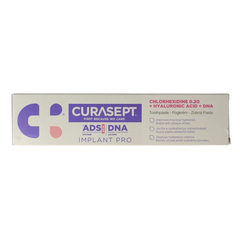 Curasept ADS DNA Implant Pro 720 CHX 0,20% + HA tandpasta 75 Milliliter