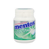 Mentos Gum greenmint white pot 40.00 Stuks