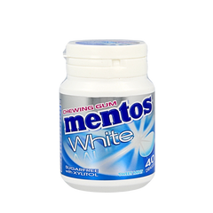 Mentos Gum sweetmint white pot 40.00 Stuks