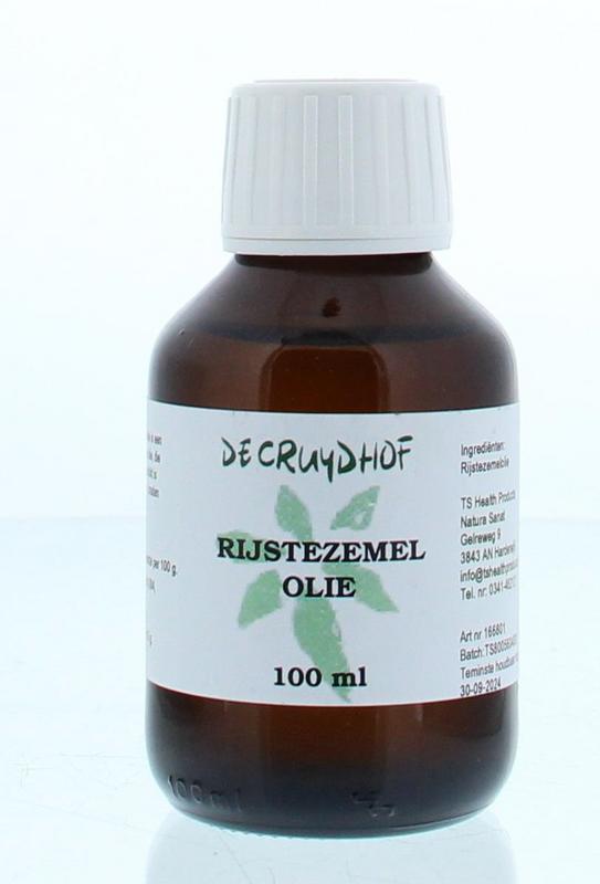 De Cruydhof Rijstezemelolie 100.00 Milliliter