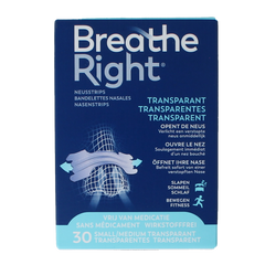 Breathe Right Neusstrips clear 30 Stuks