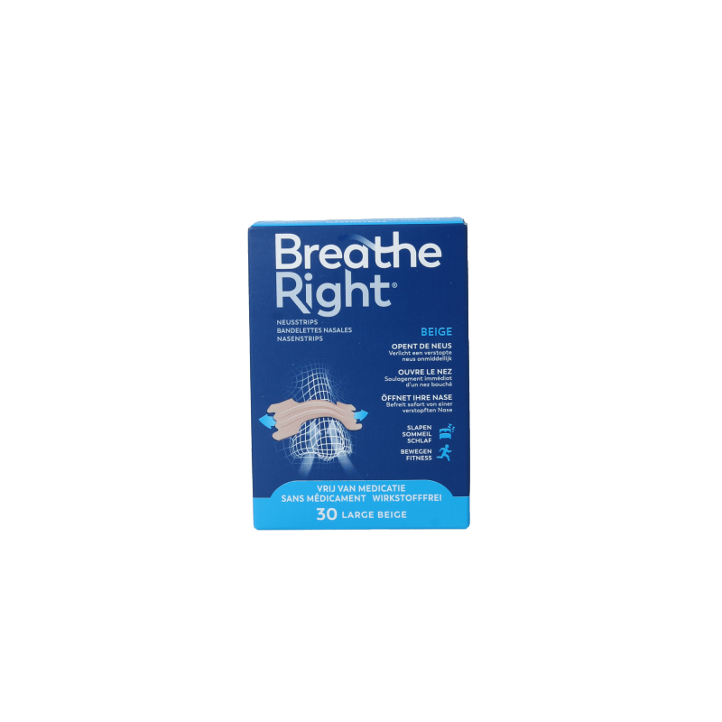 Breathe Right Neusstrips large 30 Stuks