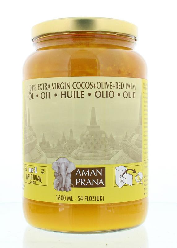 Amanprana Kokos-olijf-rode palm bio 1600 Milliliter