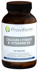 Proviform Calcium citraat & D3 120 Tabletten
