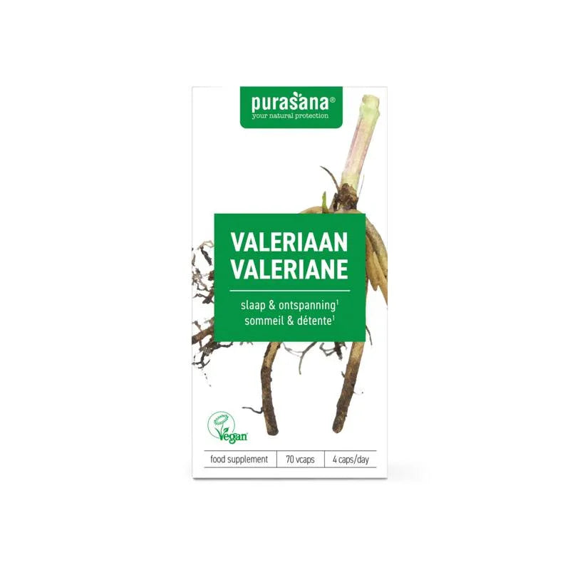 Purasana Valeriaan vegan 70 Vegetarische capsules