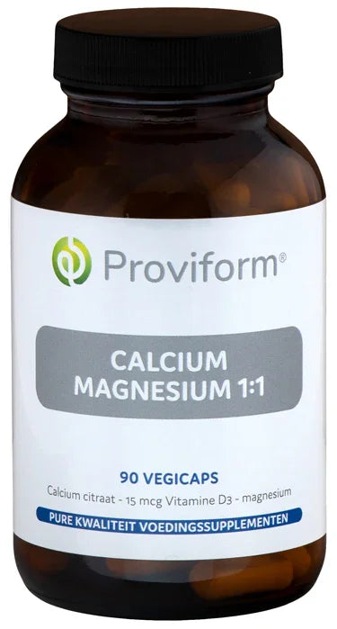 Proviform Calcium magnesium 1:1 & D3 90 Vegetarische capsules