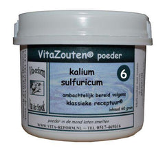 Vitazouten Kalium sulfuricum poeder nr. 06 60 Gram