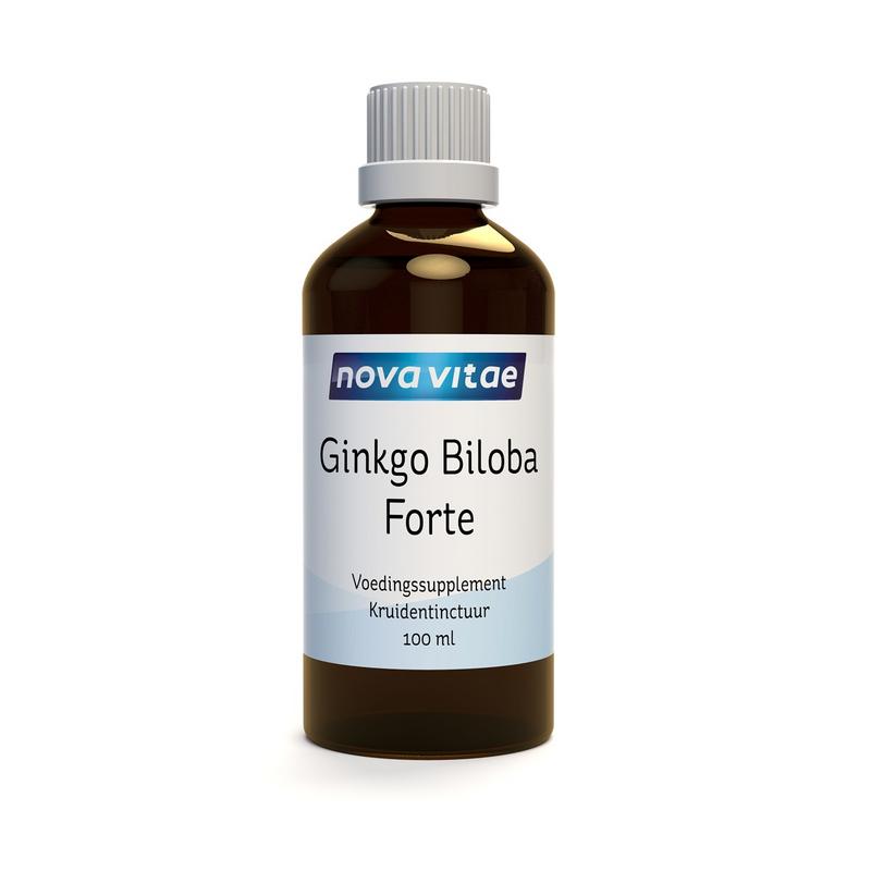 Nova Vitae Ginkgo biloba forte (tempelboom) kruidentinctuur 100.00 Milliliter
